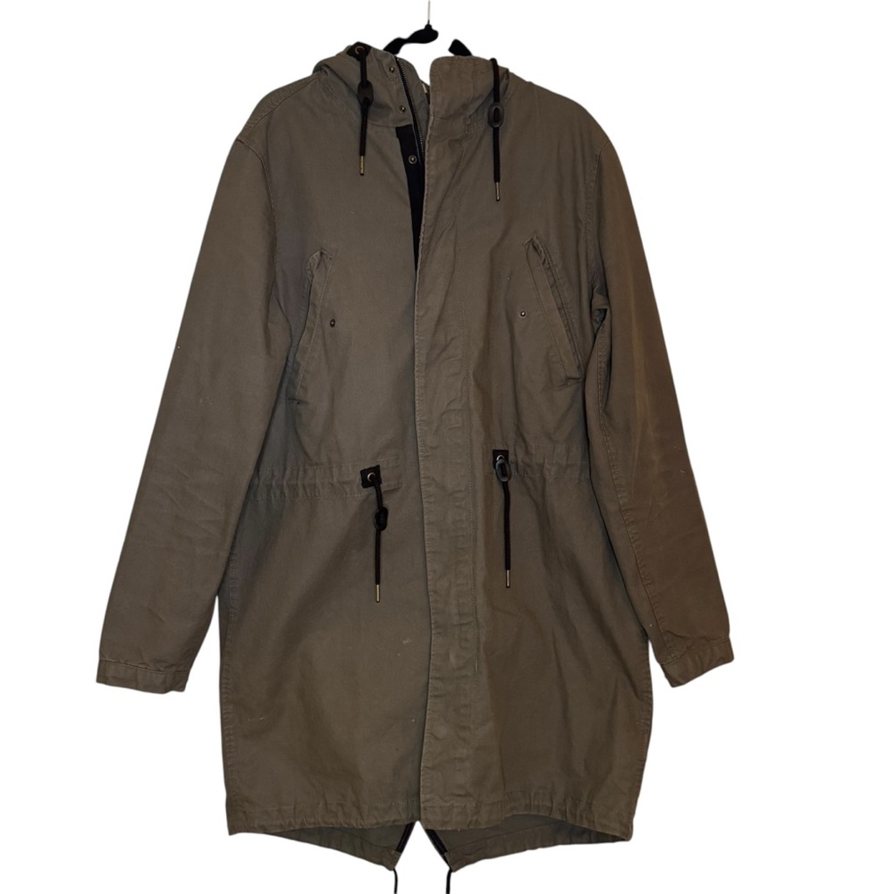 H&M X Divided Fishtail Parka Olive Green Men's Size M
